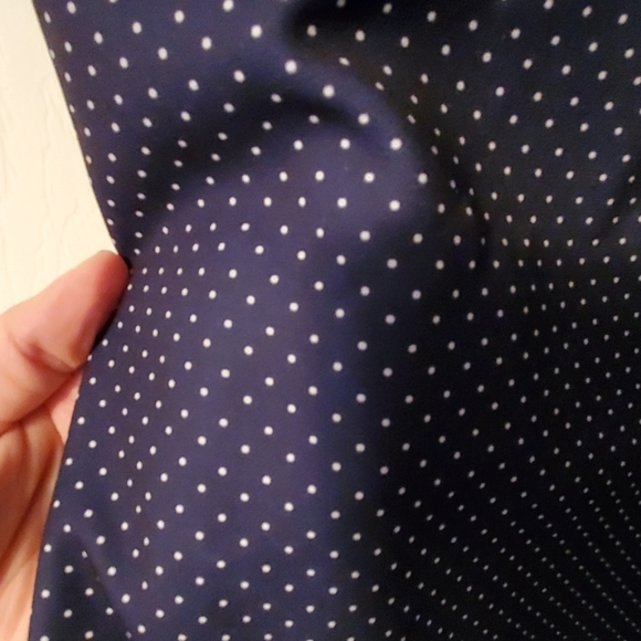 J Crew Navy Poka Dot Dress - Picture 2 of 7